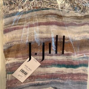 J. Jill Pastel Striped Scarf